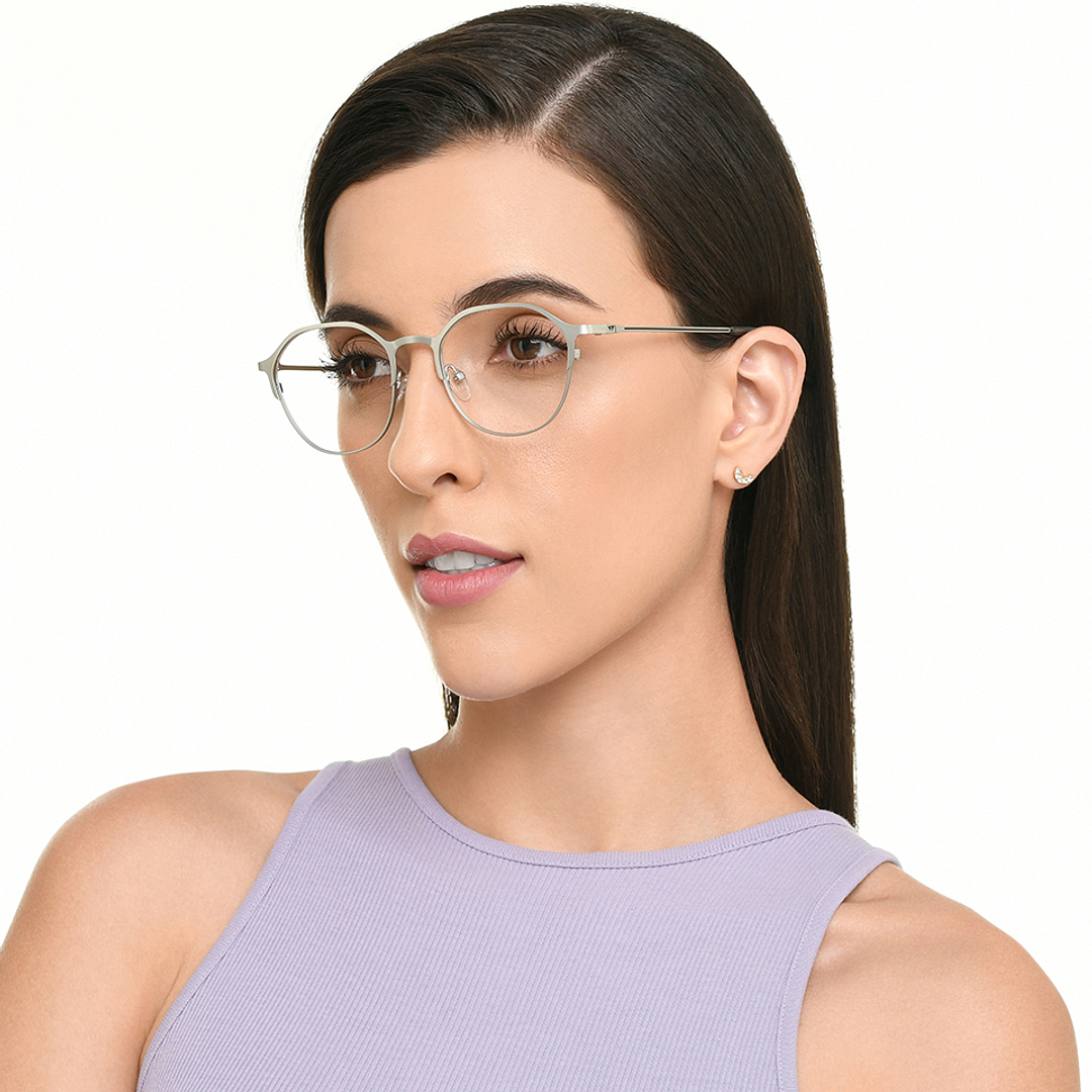 Vincent Chase Online Silver Full Rim Geometric right side
