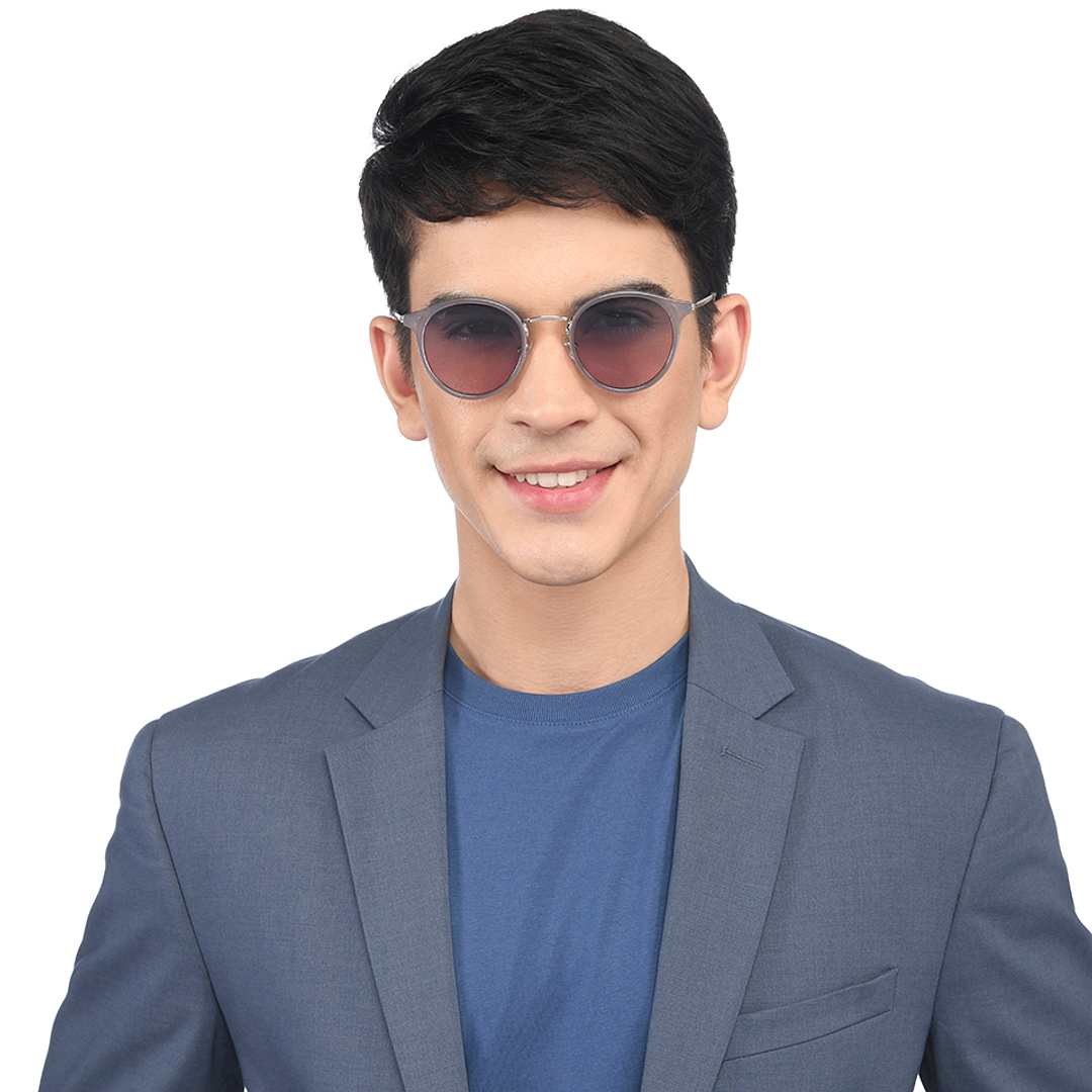 Vincent Chase Online Silver Full Rim Round left side