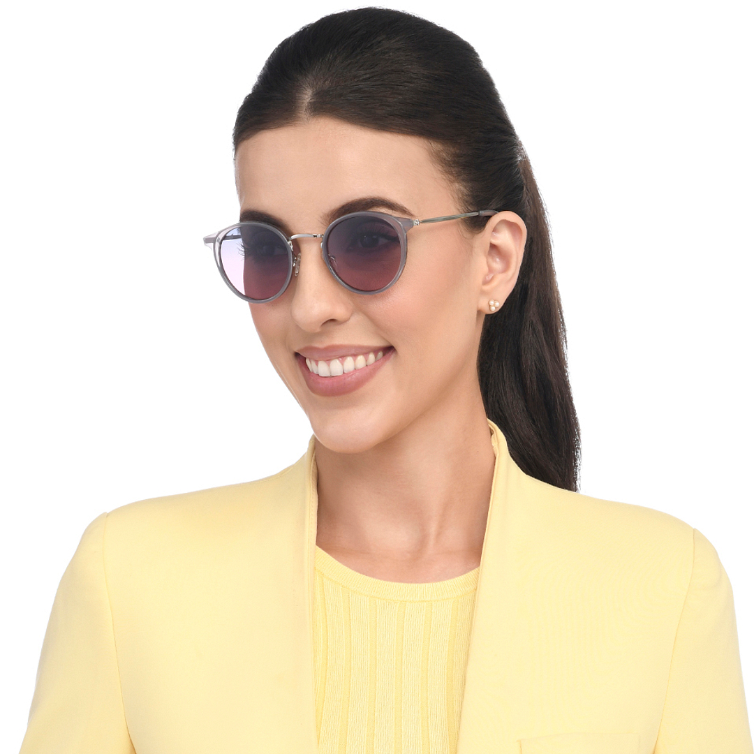 Vincent Chase Online Silver Full Rim Round left side