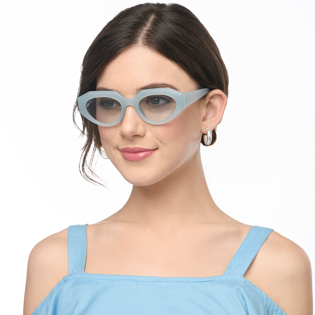 Vincent Chase Online Blue Full Rim Geometric left side