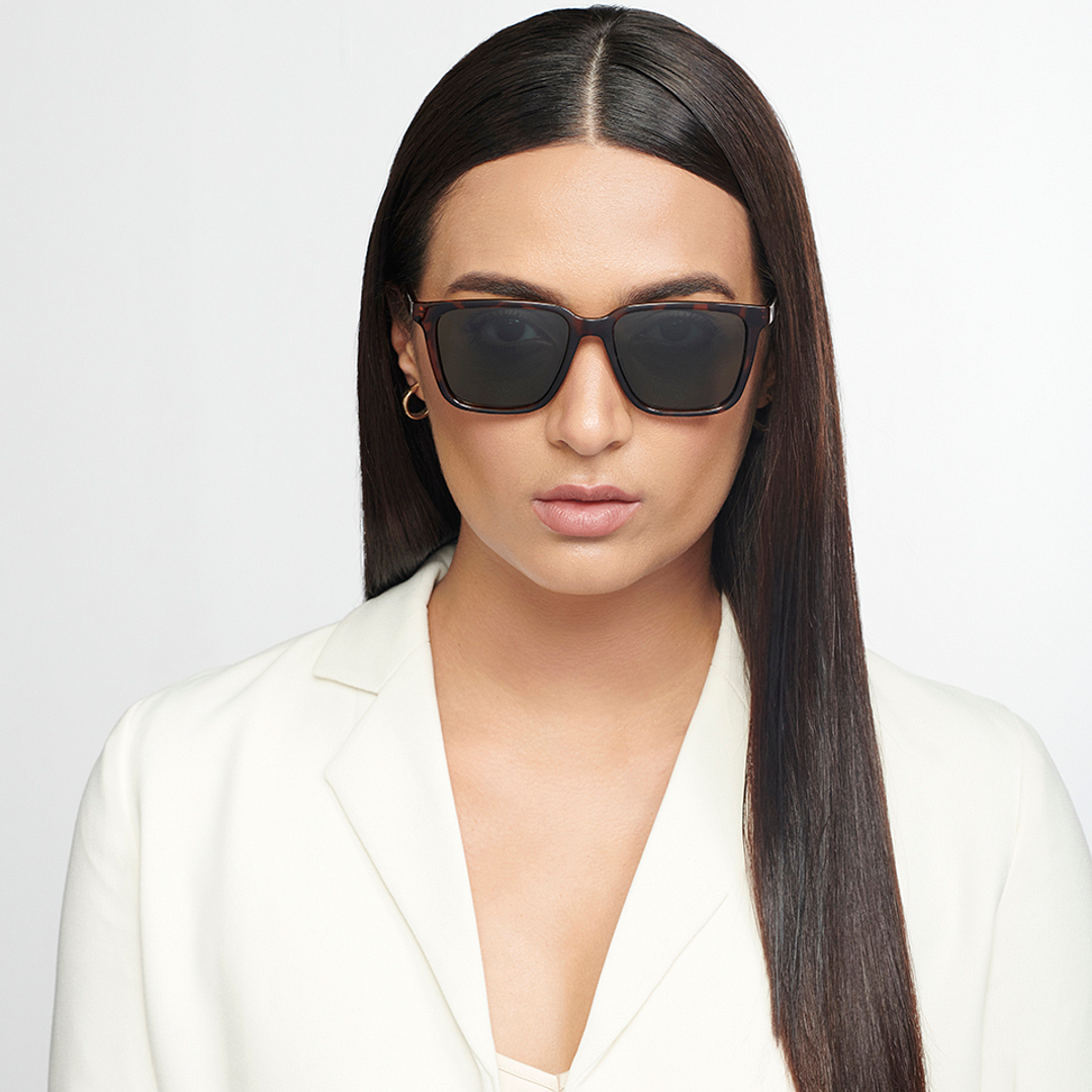 Vincent Chase Polarized Demi Full Rim Square left side