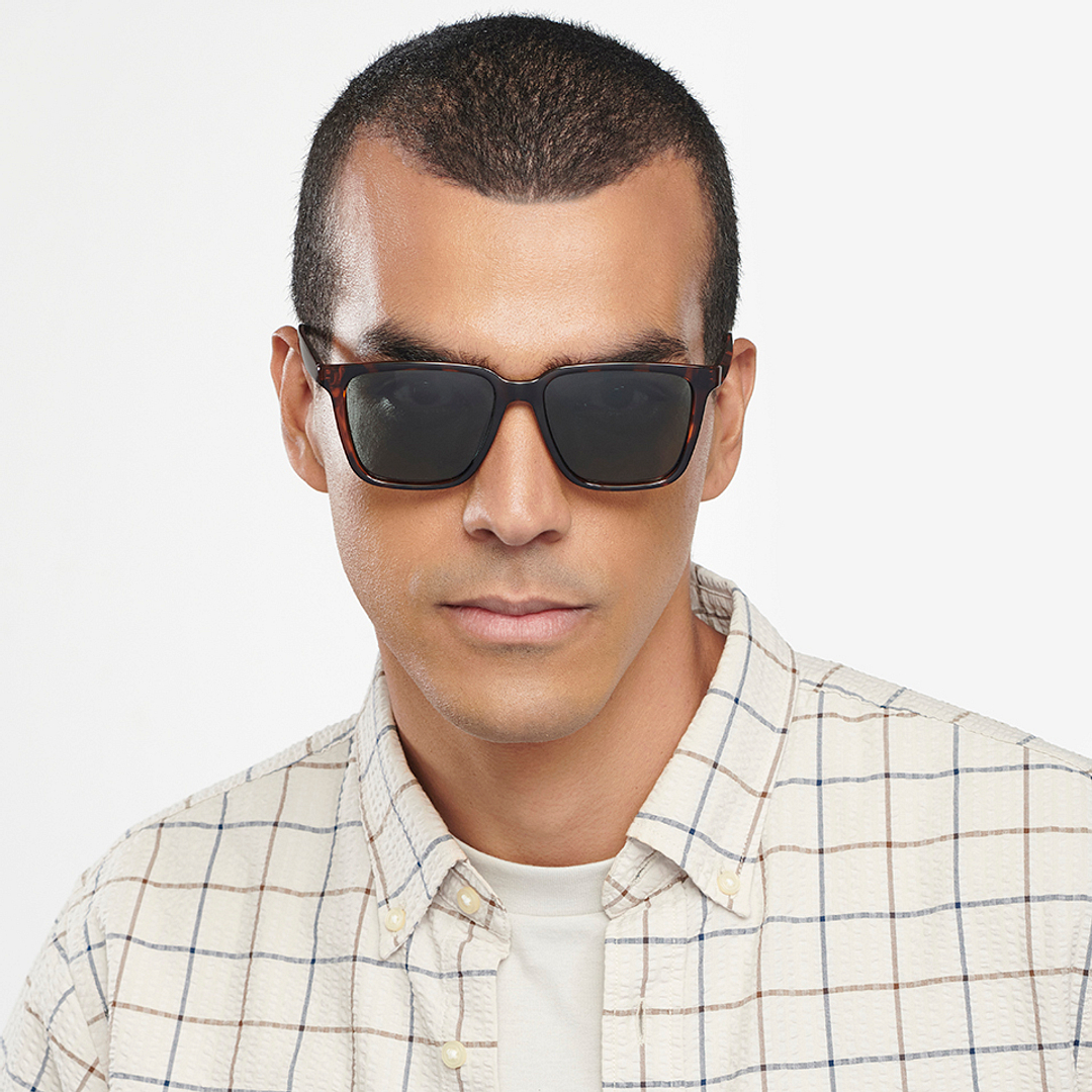 Vincent Chase Polarized Demi Full Rim Square left side