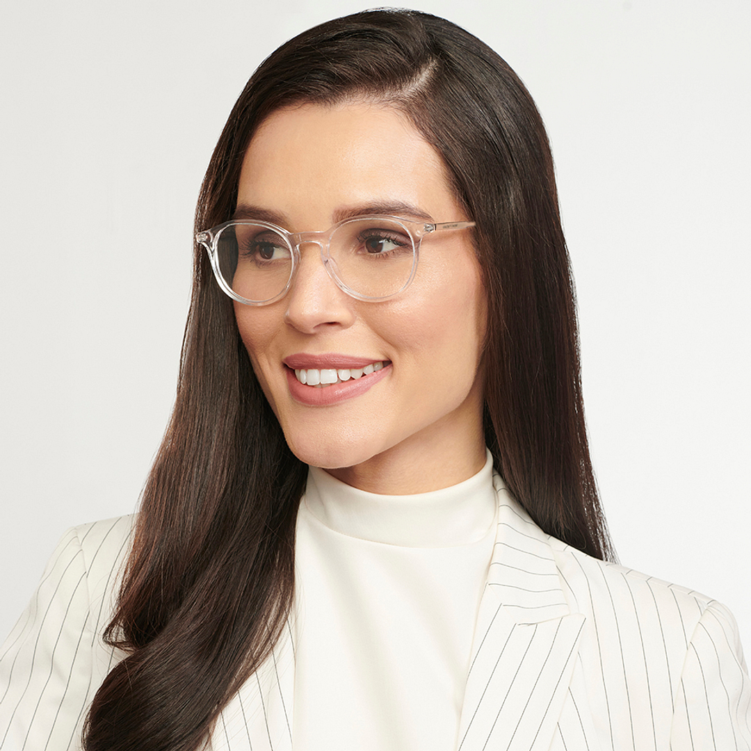 Vincent Chase Crystal Full Rim Round left side