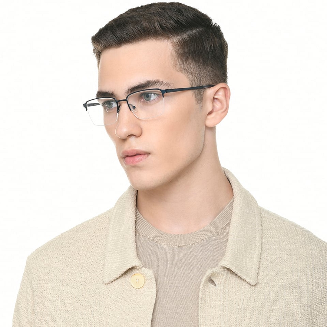 Vincent Chase Online Sky Blue Half Rim Rectangle left side