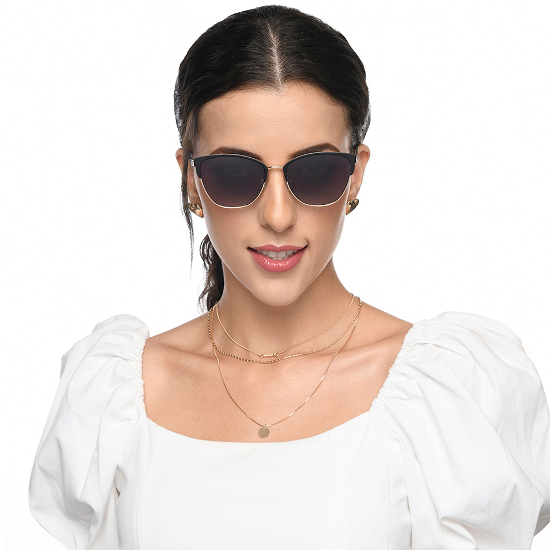 Vincent Chase Polarized Black Full Rim Cat Eye right side