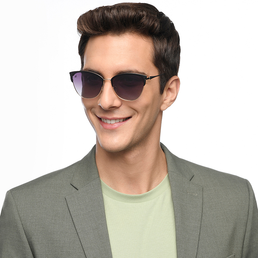 Vincent Chase Polarized Black Full Rim Cat Eye left side