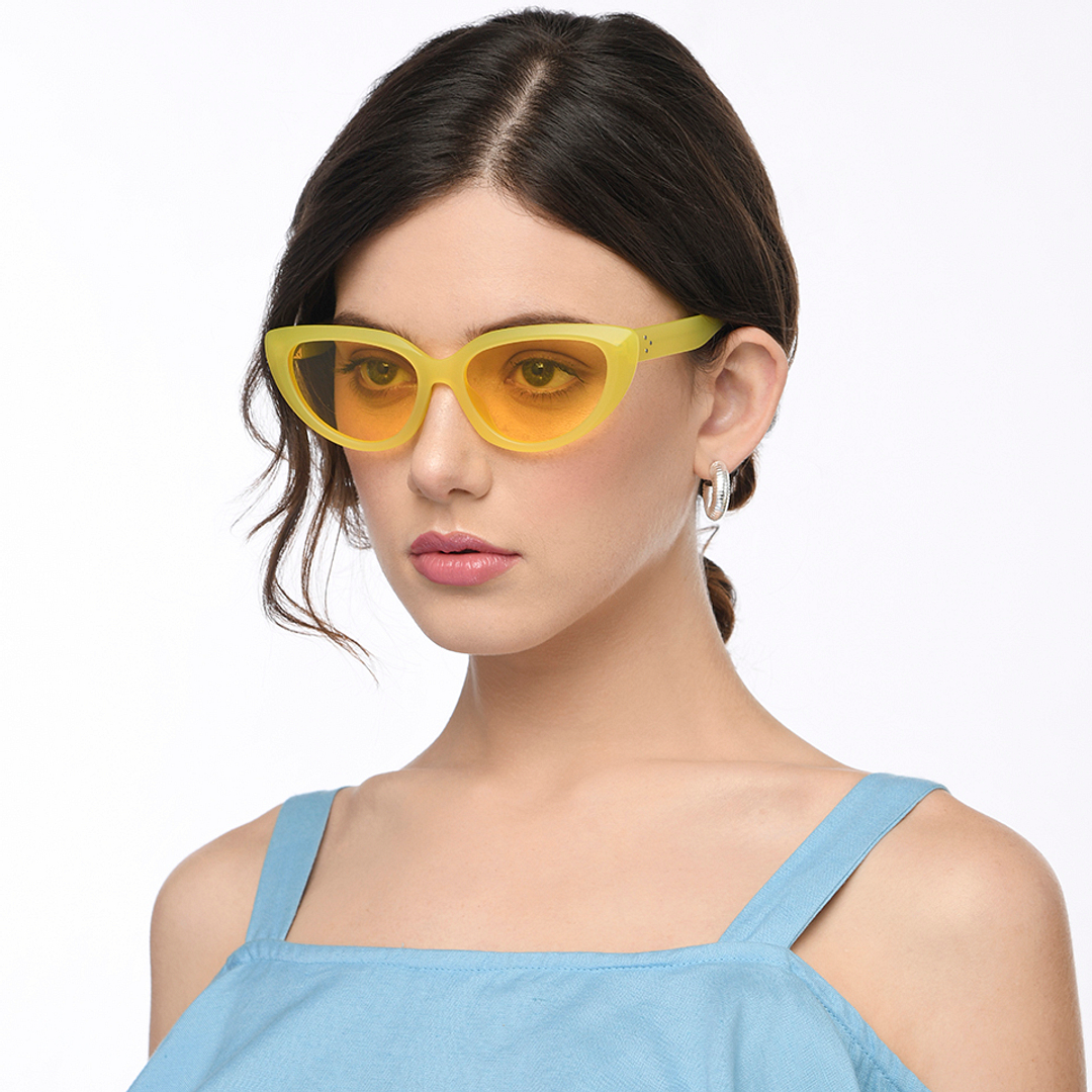 Vincent Chase Online Yellow Full Rim Cat Eye right side