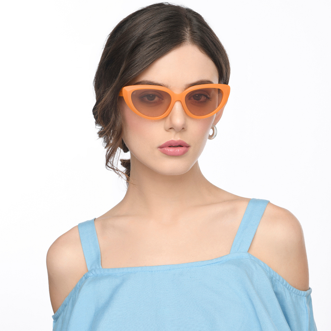 Vincent Chase Online Brown Full Rim Cat Eye left side