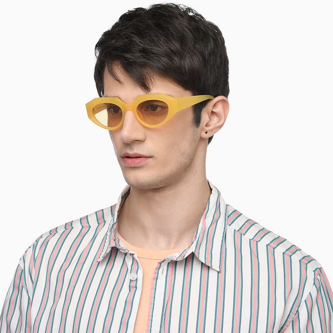 Vincent Chase Online Yellow Full Rim Geometric left side