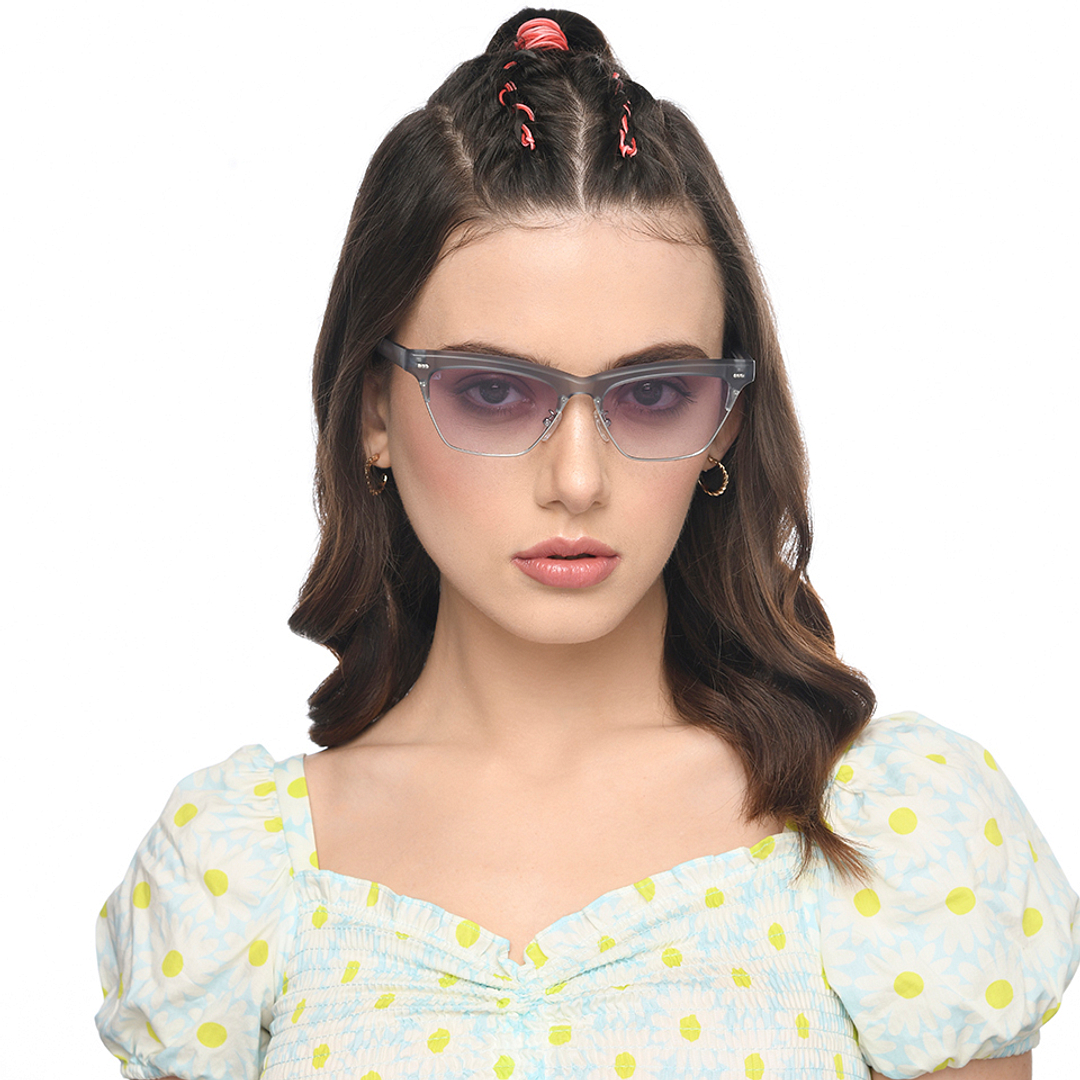 Vincent Chase Online Silver Full Rim Clubmaster right side