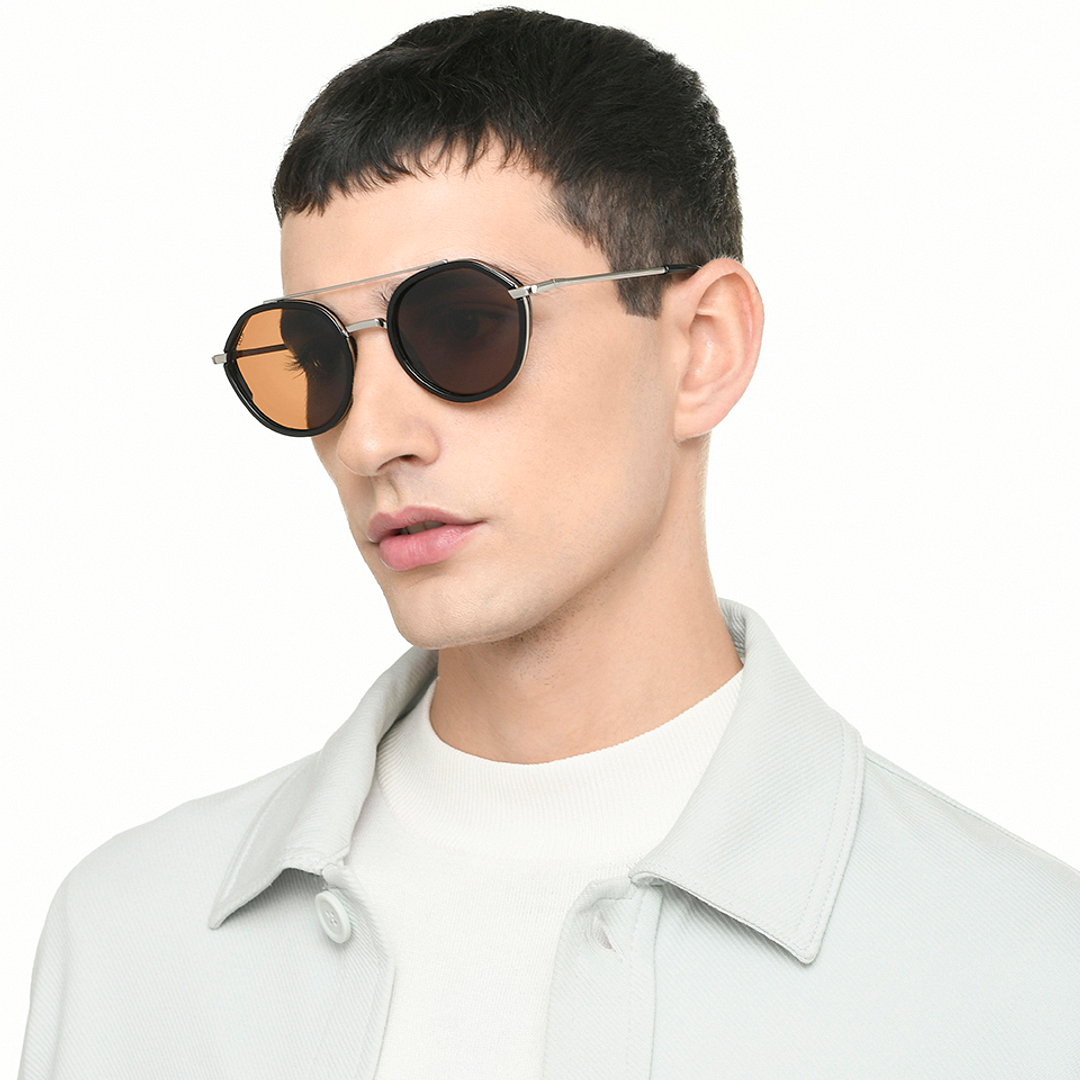 Vincent Chase Online Black Full Rim Round left side