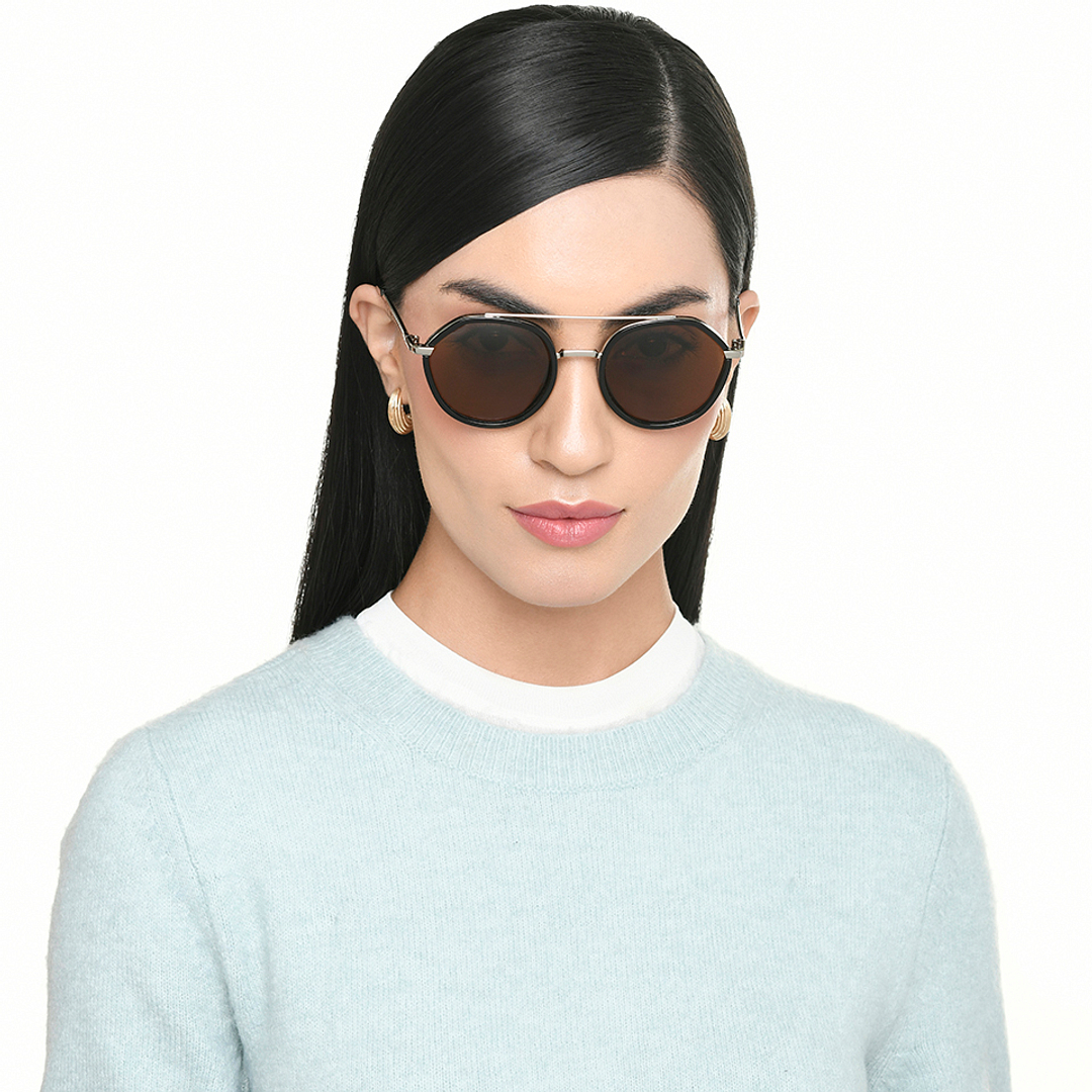 Vincent Chase Online Black Full Rim Round left side