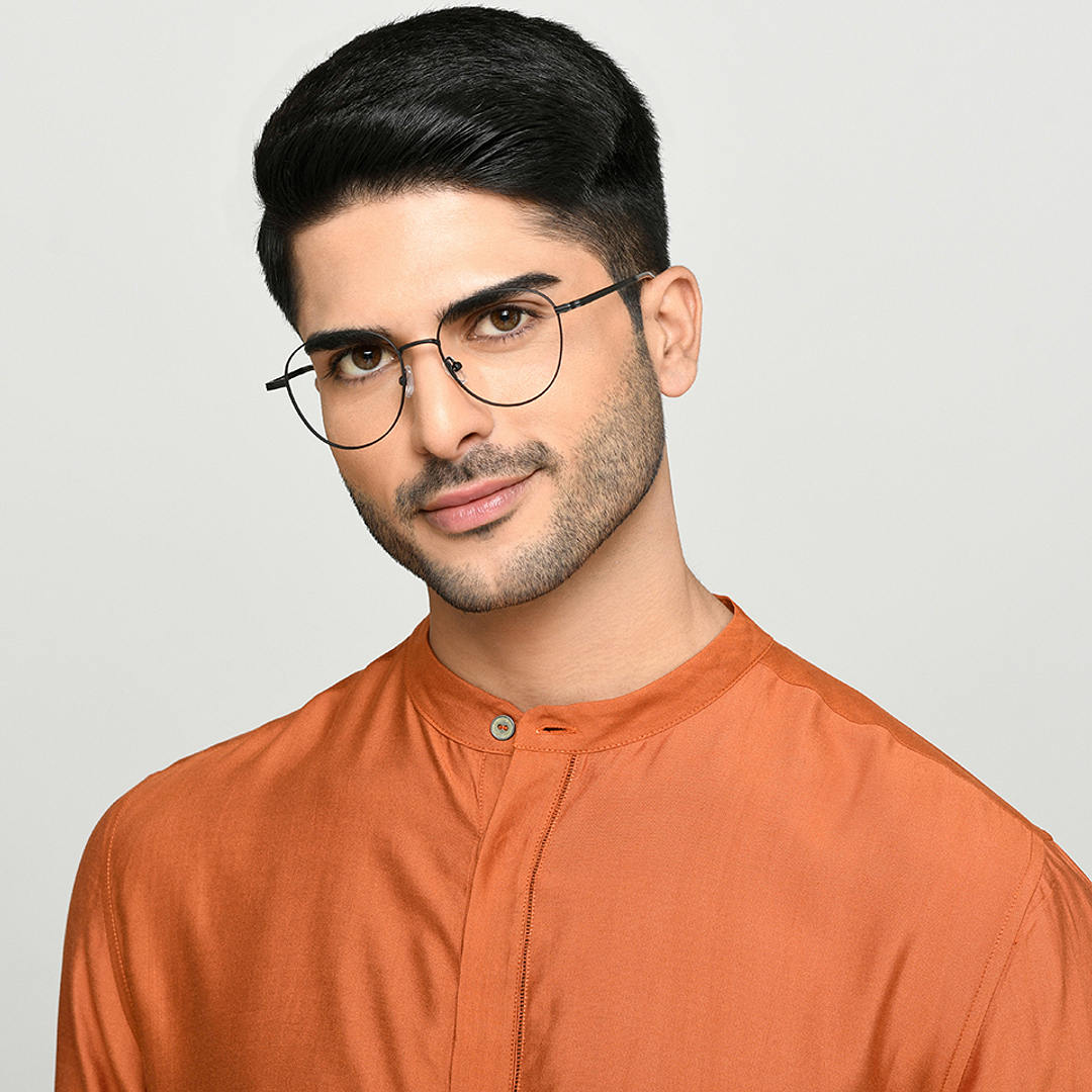 Vincent Chase Online Black Full Rim Geometric left side