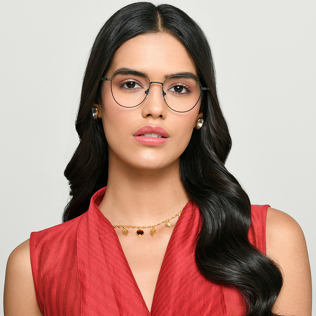 Vincent Chase Online Black Full Rim Geometric right side