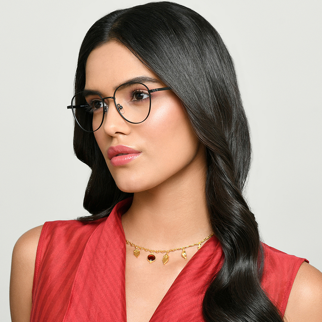 Vincent Chase Online Black Full Rim Geometric left side