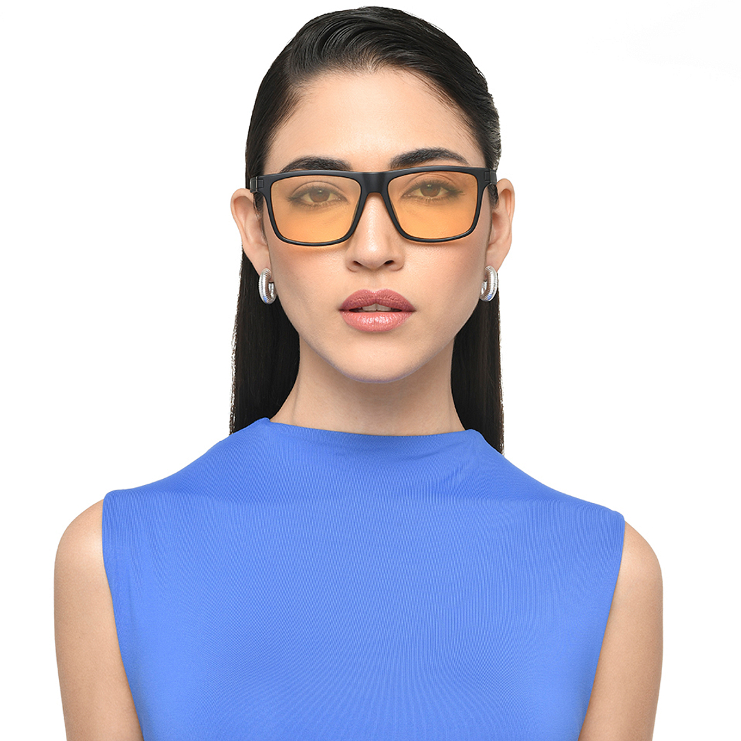 Vincent Chase Black Full Rim Rectangle left side