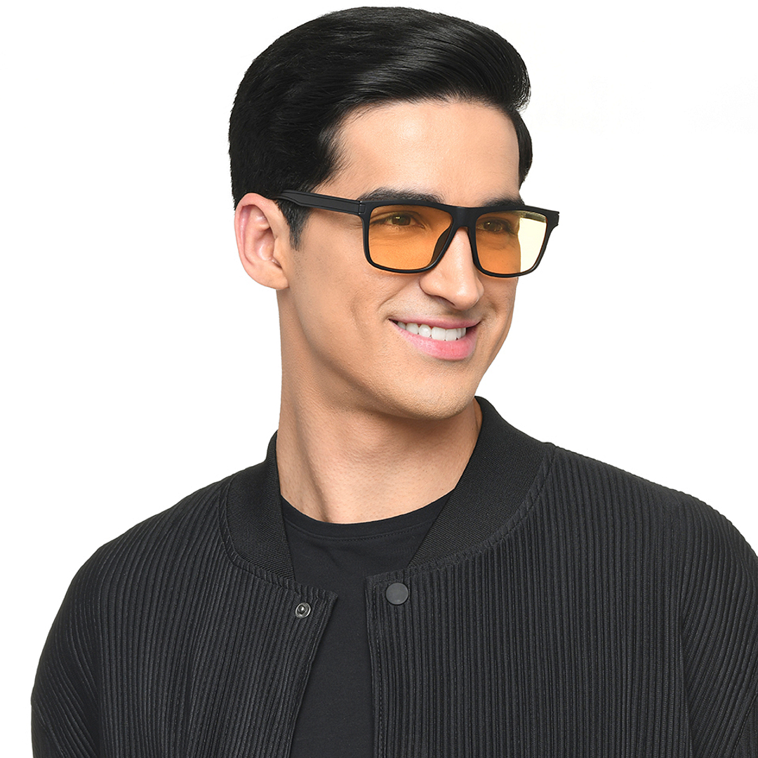 Vincent Chase Black Full Rim Rectangle right side