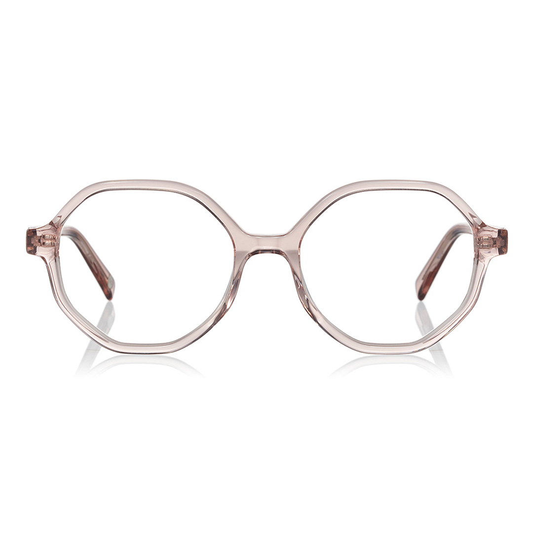+NICHE Pink Transparent Full Rim Polygon right side