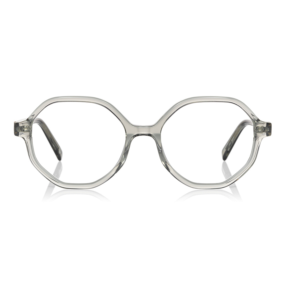 +NICHE Crystal Transparent Full Rim Polygon right side