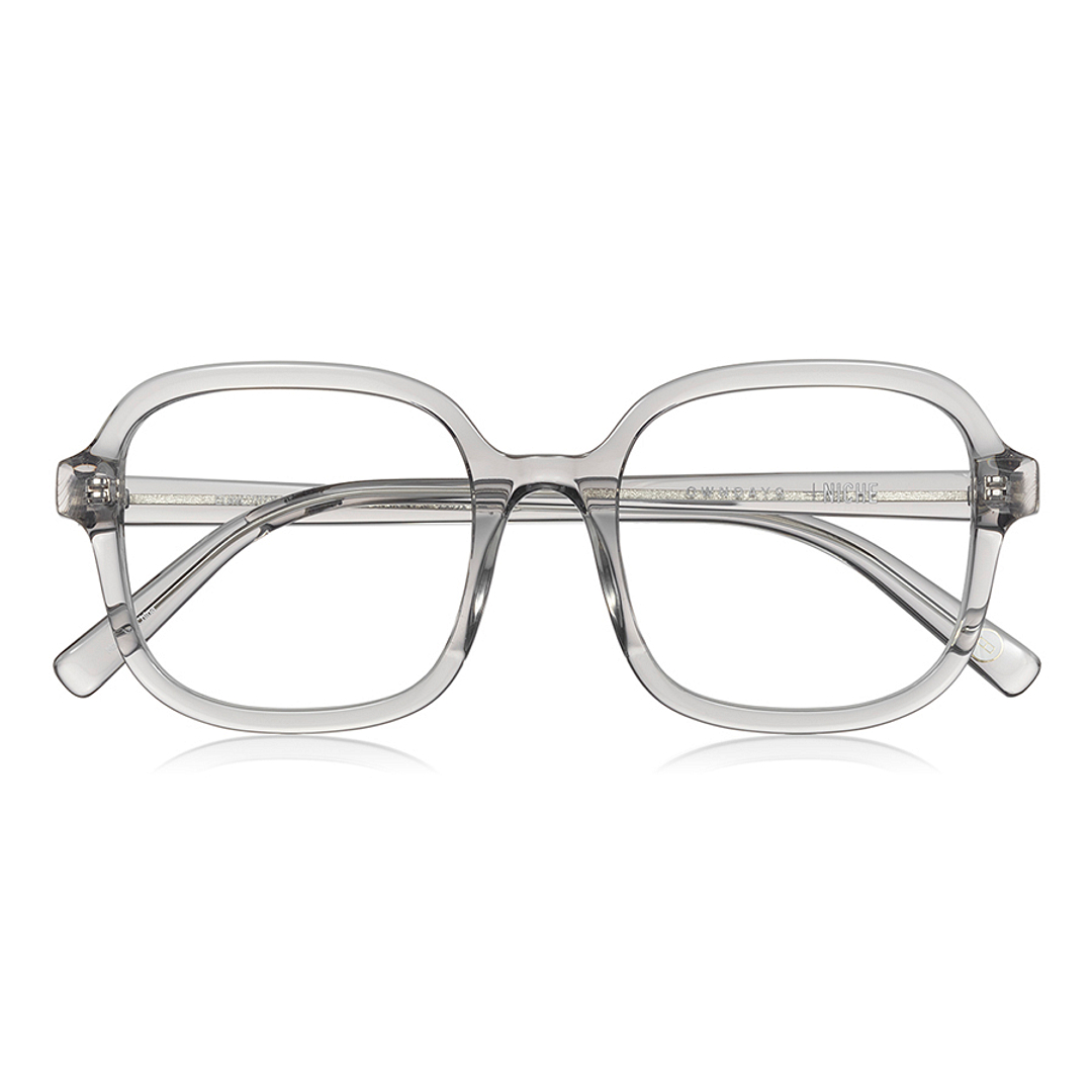 +NICHE Clear Gray Full Rim Wellington right side