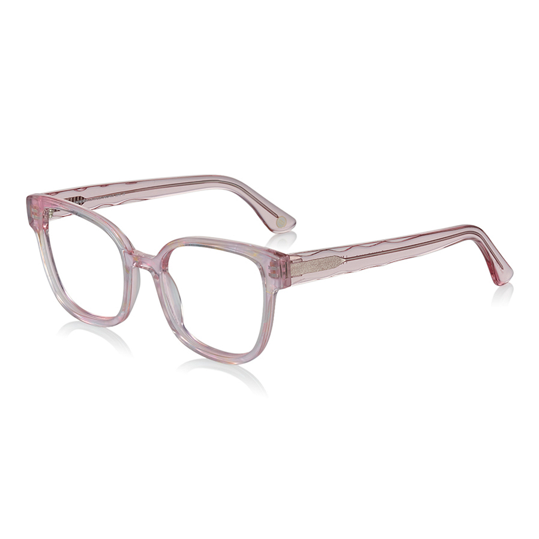 +NICHE Clear Pink Full Rim Fox left side