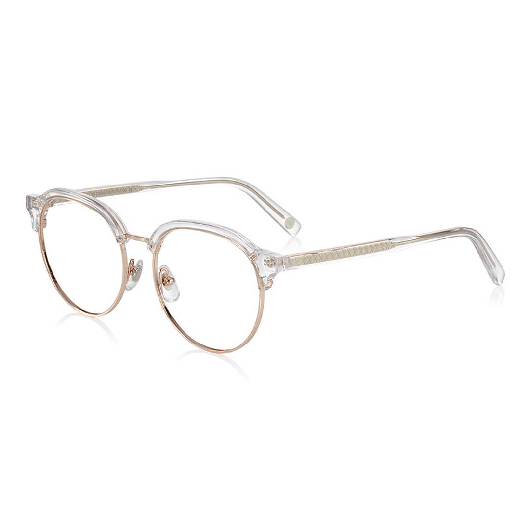 +NICHE Crystal Transparent Full Rim Sirmont Glasses left side