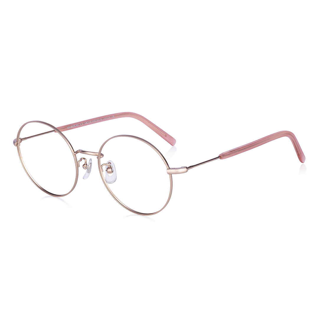 +NICHE Rose Gold Full Rim Round left side