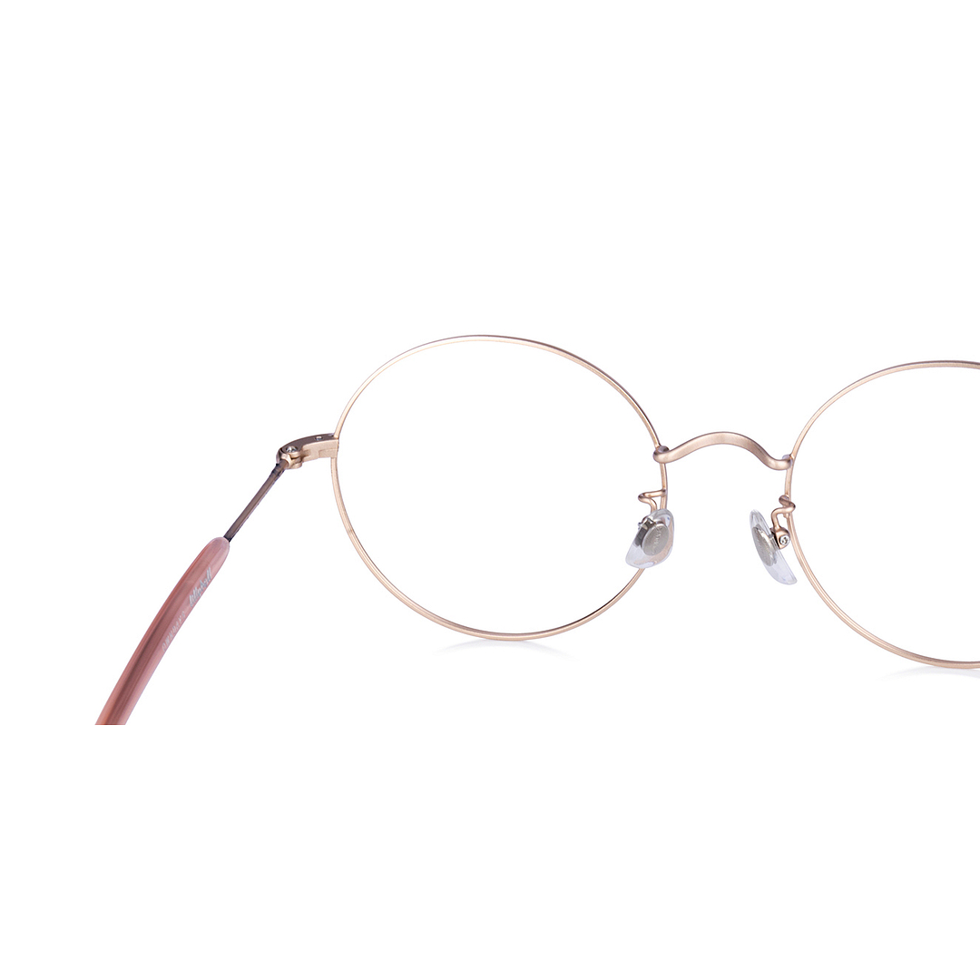 +NICHE Rose Gold Full Rim Round left side