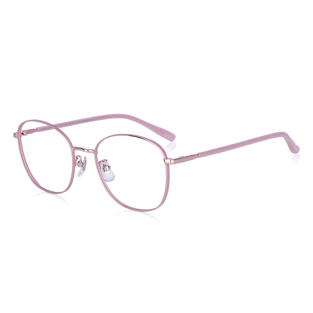 +NICHE Pink Full Rim Square left side