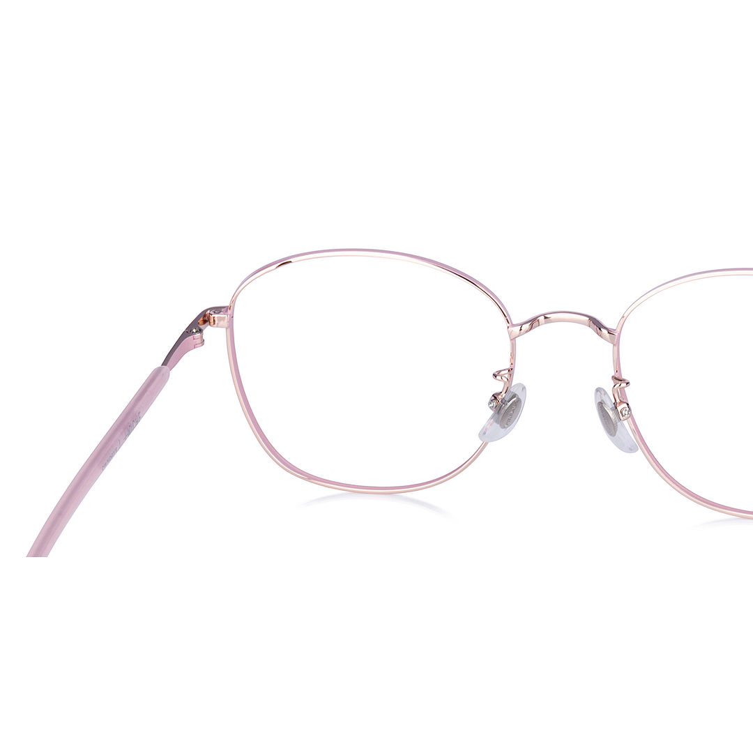 +NICHE Pink Full Rim Square left side