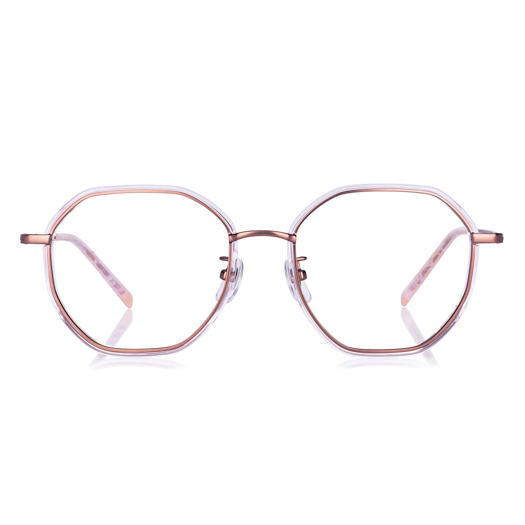 +NICHE Light Brown Full Rim Polygon right side