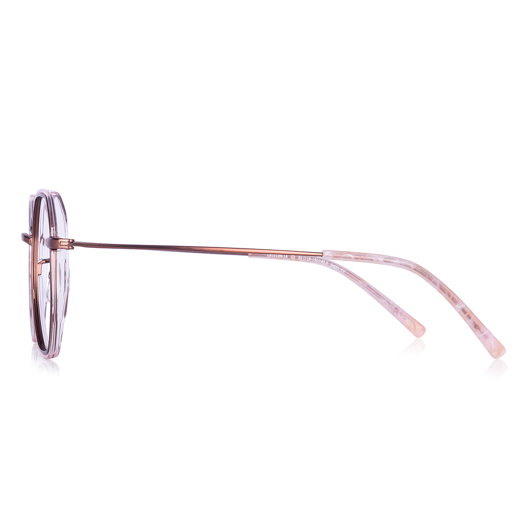 +NICHE Light Brown Full Rim Polygon right side