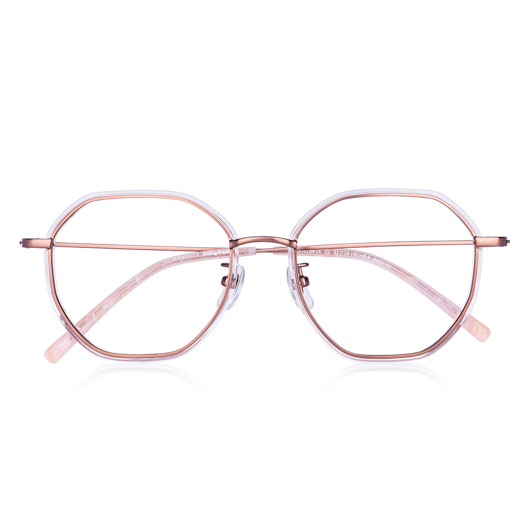 +NICHE Light Brown Full Rim Polygon right side