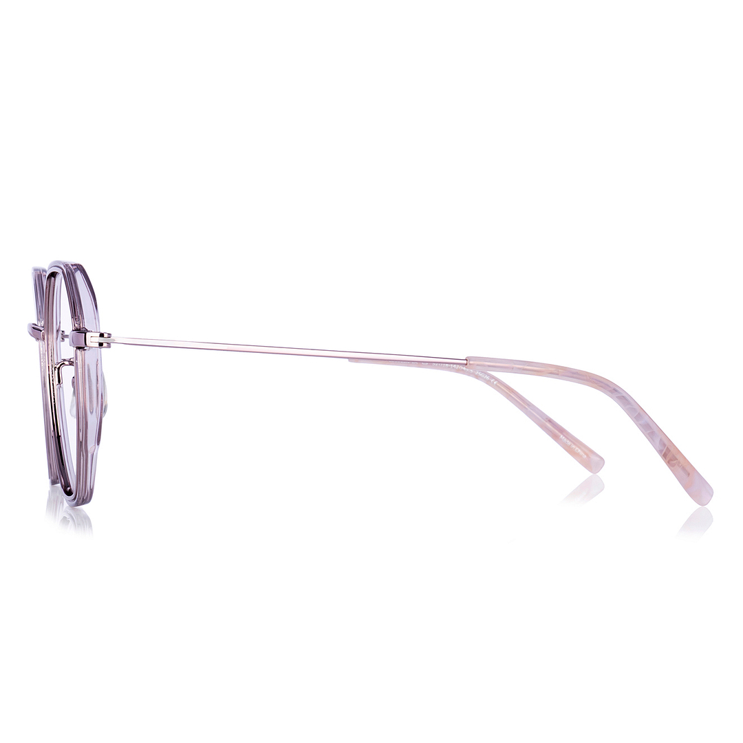 +NICHE Pink Transparent Full Rim Polygon right side