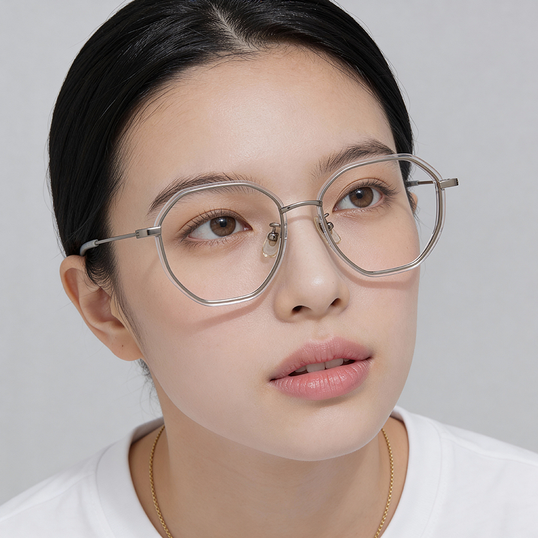 +NICHE Light Gunmetal Full Rim Polygon left side