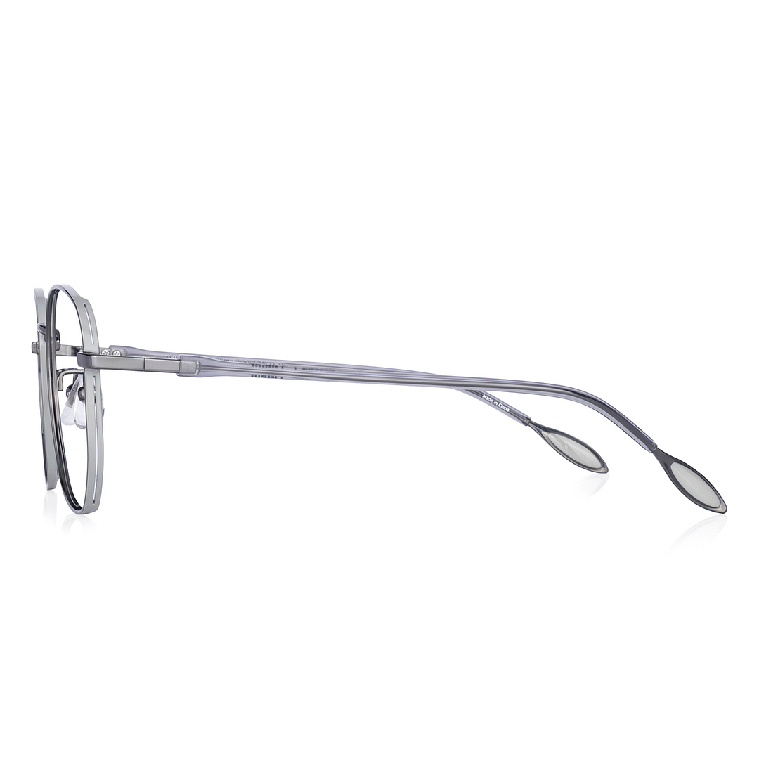 +NICHE Black Full Rim Polygon left side