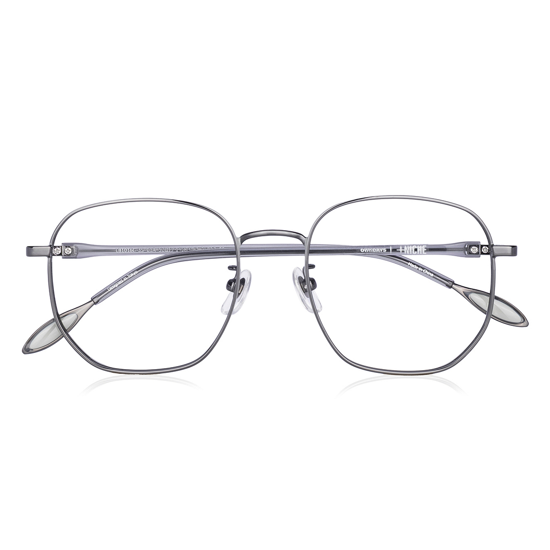+NICHE Black Full Rim Polygon right side