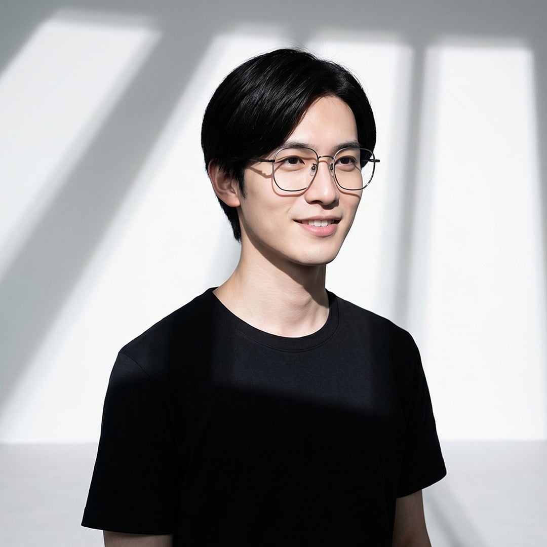 +NICHE Black Full Rim Polygon right side