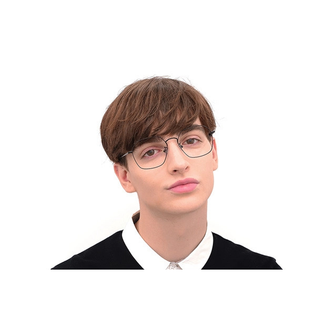 +NICHE Black Full Rim Polygon left side