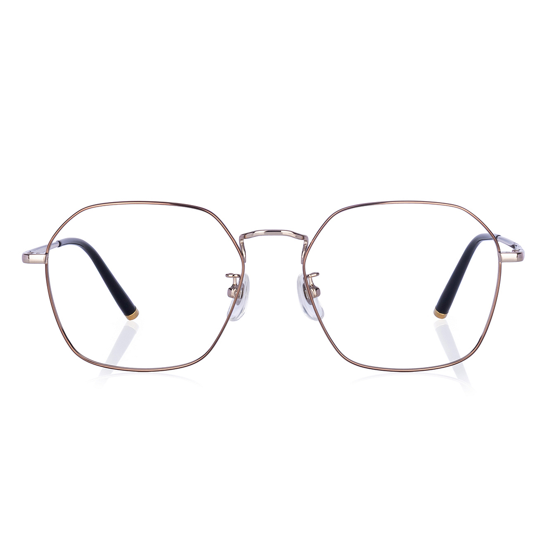 +NICHE Light Brown Full Rim Polygon right side