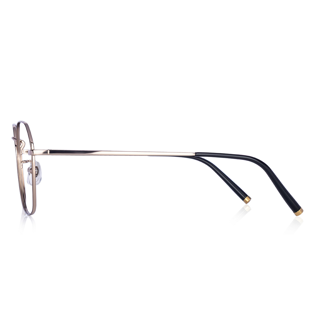 +NICHE Light Brown Full Rim Polygon right side