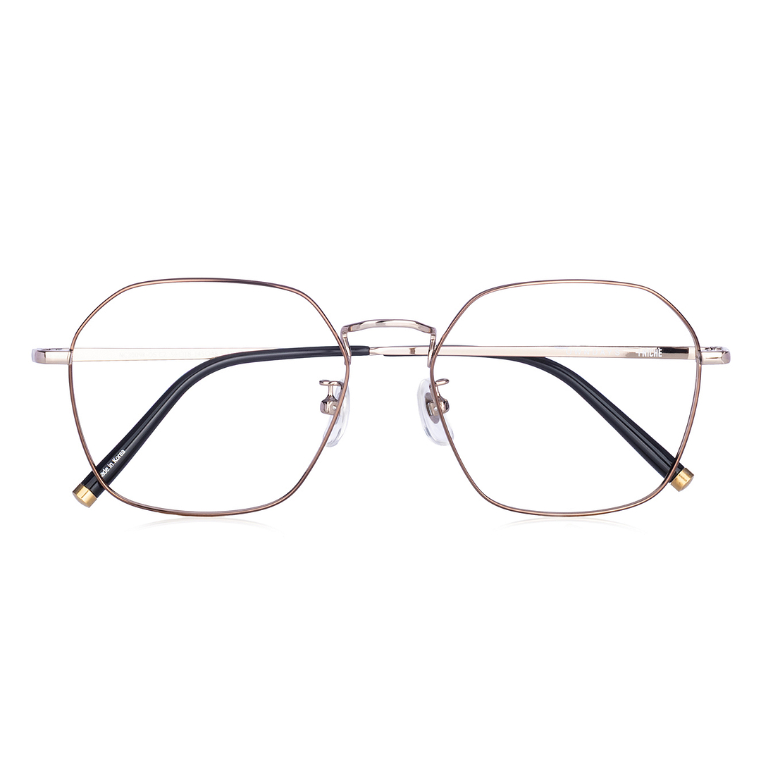 +NICHE Light Brown Full Rim Polygon right side