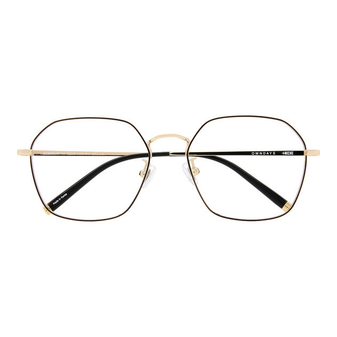 +NICHE Light Brown Full Rim Polygon right side