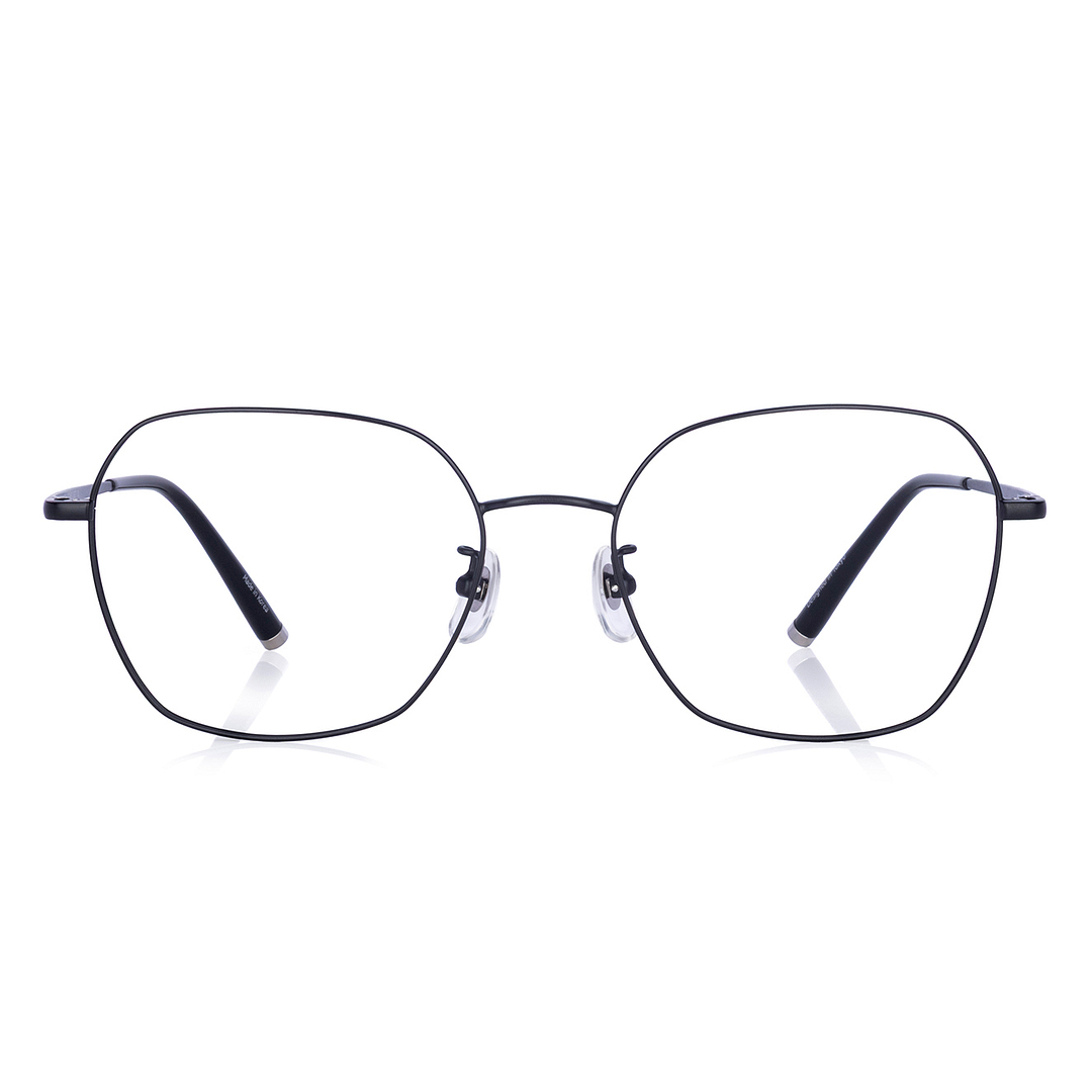 +NICHE Matte Black Full Rim Polygon right side