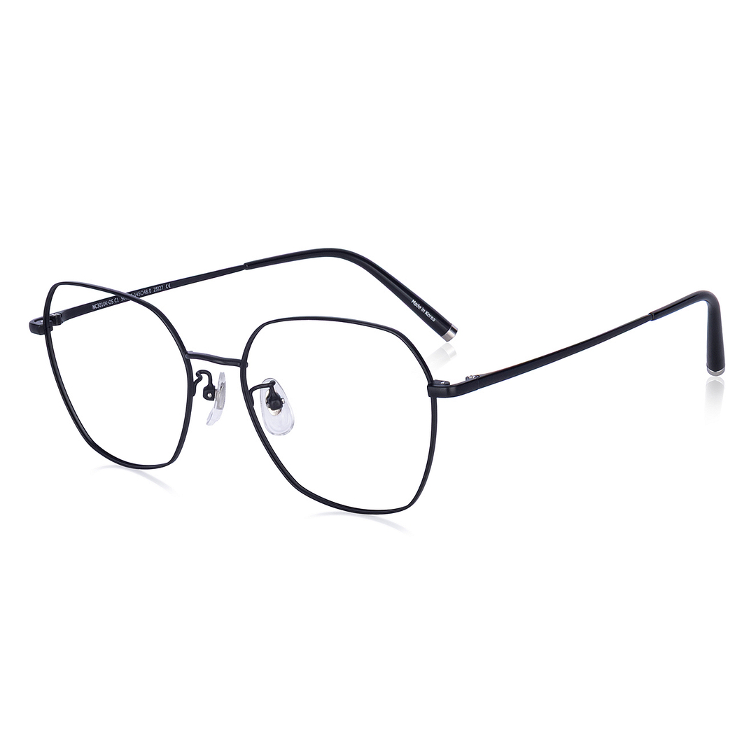 +NICHE Matte Black Full Rim Polygon right side
