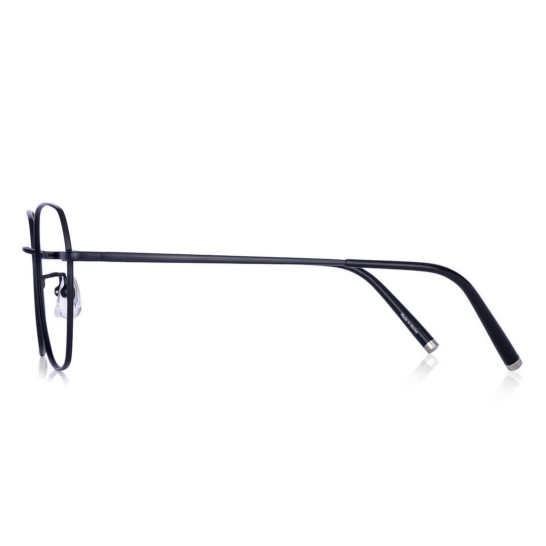 +NICHE Matte Black Full Rim Polygon left side
