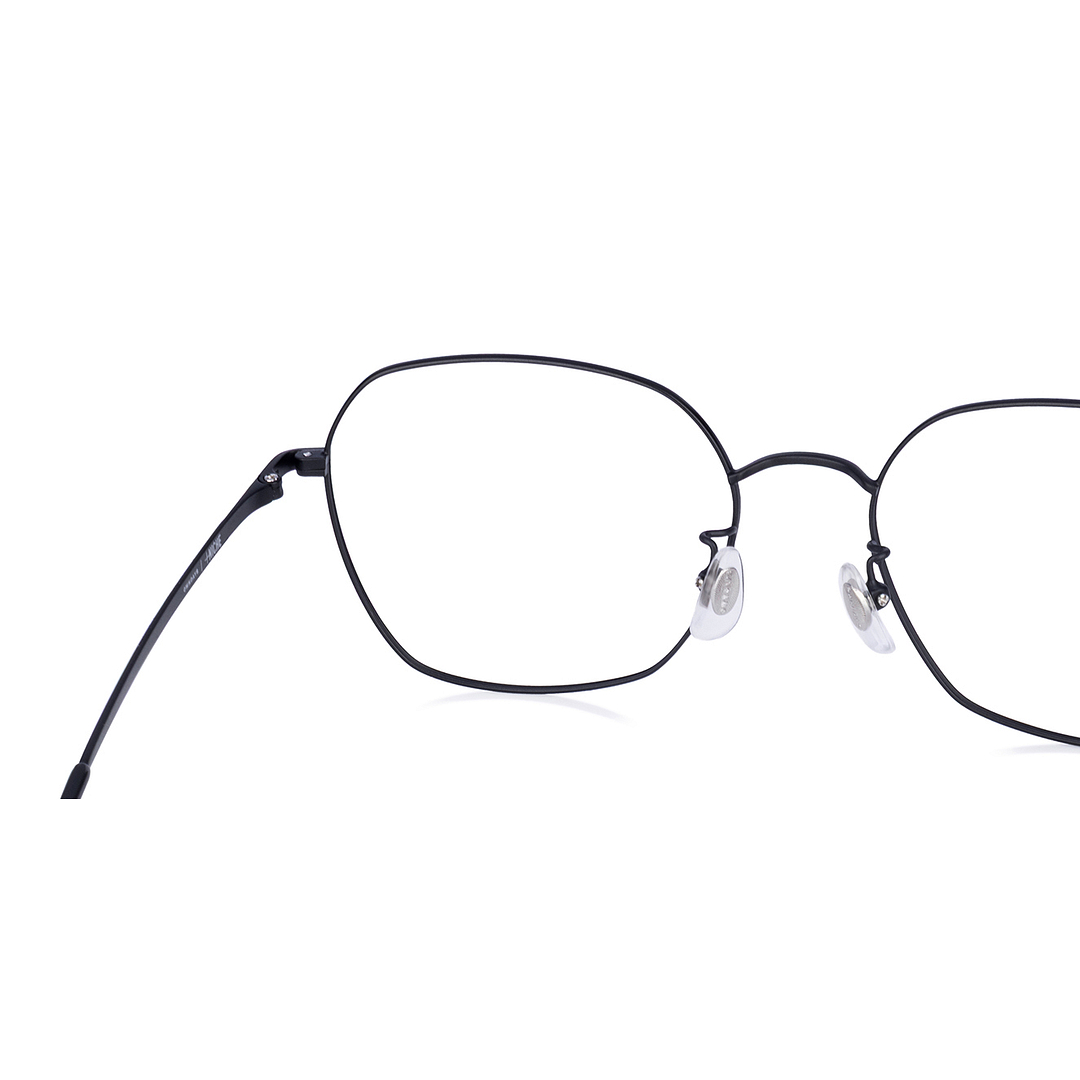 +NICHE Matte Black Full Rim Polygon right side