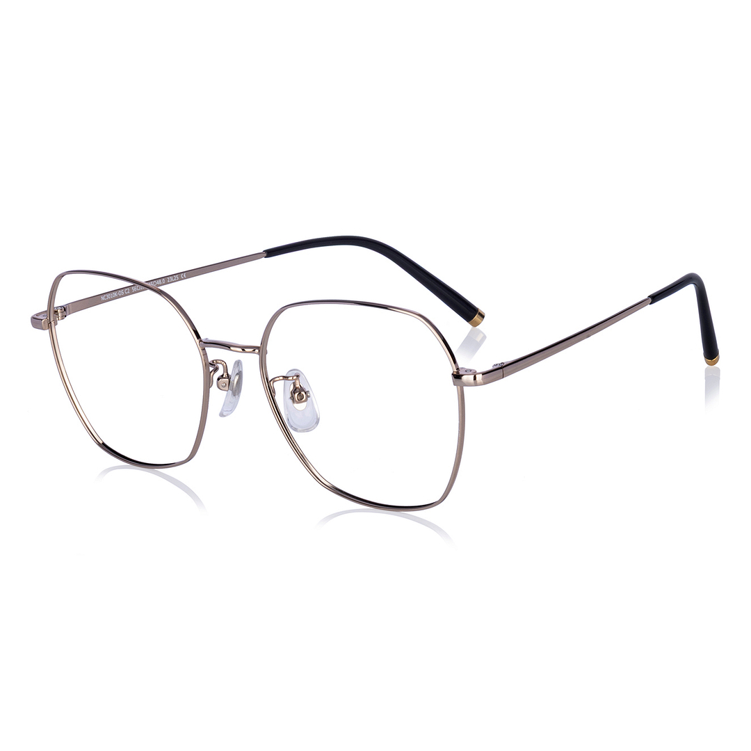+NICHE Gold Full Rim Polygon left side
