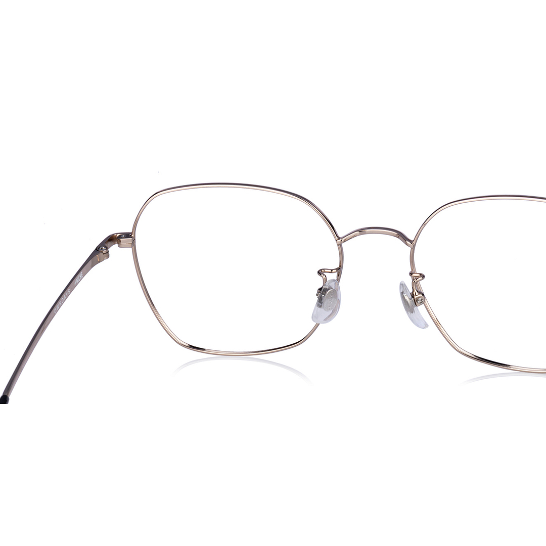 +NICHE Gold Full Rim Polygon left side