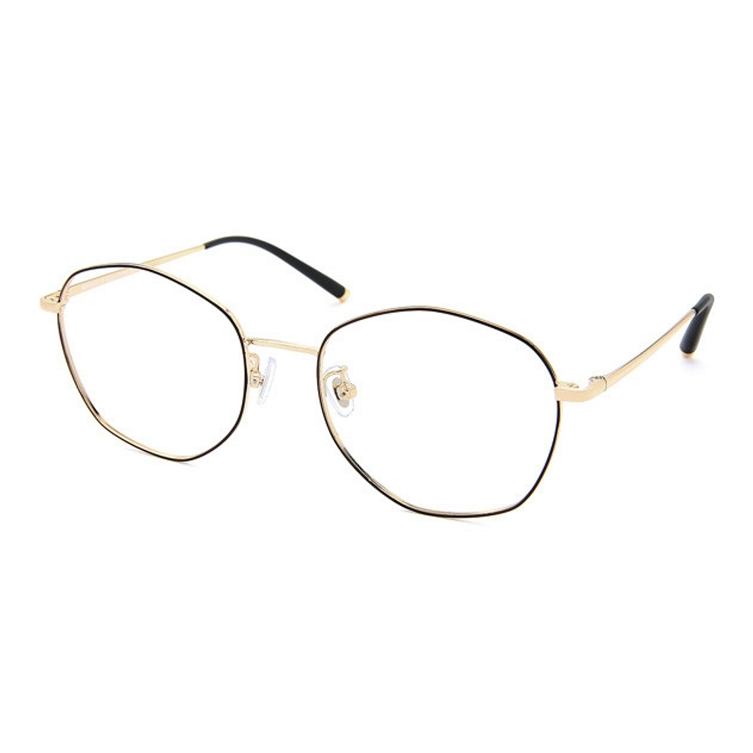 +NICHE Light Brown Full Rim Polygon left side